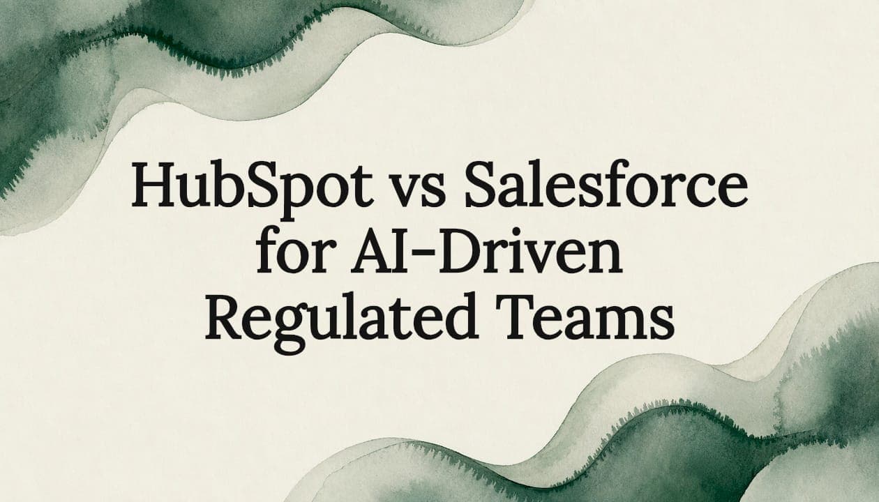 HubSpot vs Salesforce for AI-Driven Regulated Teams