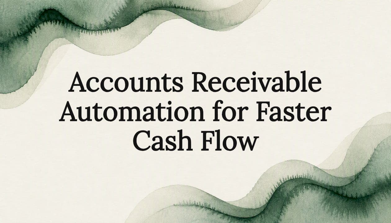 Accounts Receivable Automation for Faster Cash Flow